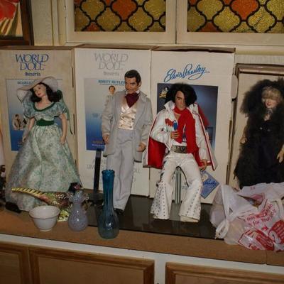C.1980's ELVIS, Gary Grant, & Other Porcelain Dolls  