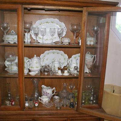 Inside View of Mid-Century China Cabinet