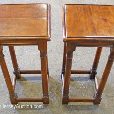  PAIR Country Style Pine Lamp Stands

Located Inside â€“ Auction Estimate $50-$100 