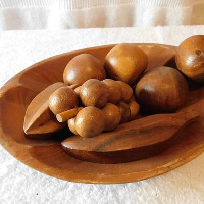 Wood Fruit Bowl