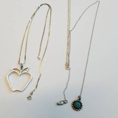 Beautiful Sterling Marked Necklaces and Pendants