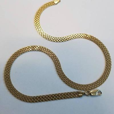 18 Gold over sterling chain
