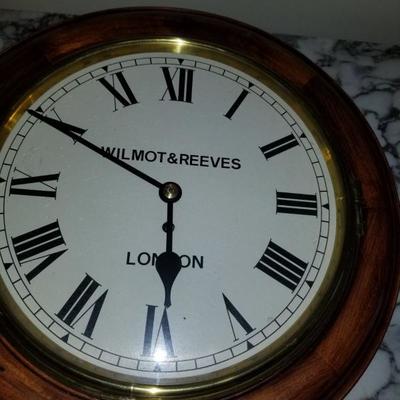 Wilmot & Reeves of London clock