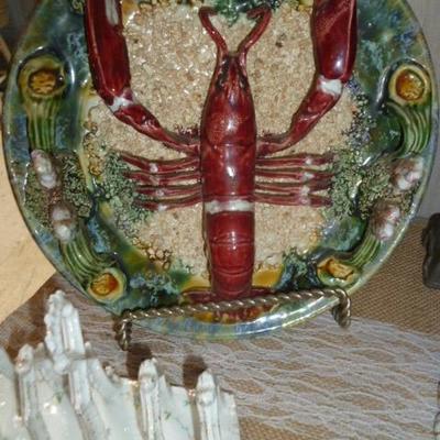 19th c. Majolica from Portugal.