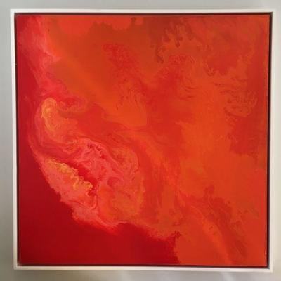 "Mount Nyiragongo"  -Isabella Innis  2016  36 x 36  Acrylic