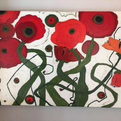 "Poppy Field Number 21" -Karen Tusinski  2013  Acrylic