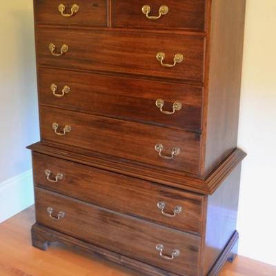 Crescent tall chest of drawers