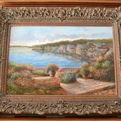Oil painting on canvas, signed P. Crowell