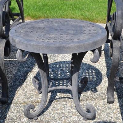 One of a pair of Cast Classics side tables