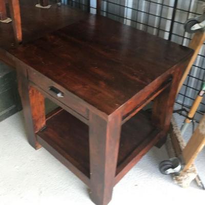 Wood Block Style End Table WN7013 Local Pickup https://www.ebay.com/itm/123350081919