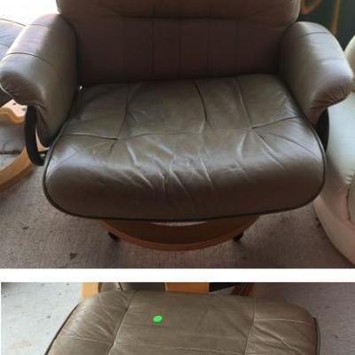 Faux Leather Chair with Ottoman QS006 https://www.ebay.com/itm/113230863156