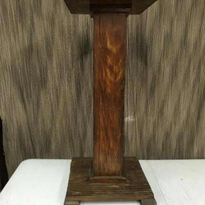Primitive Antique Wooden Pedestal Table PT0276 https://www.ebay.com/itm/123349997257
