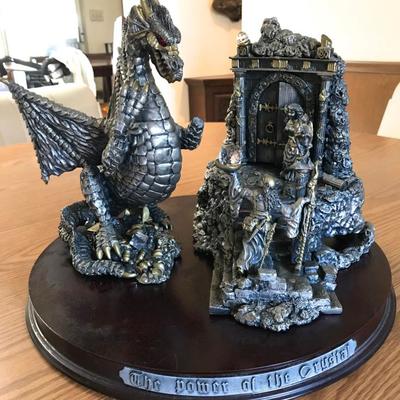 Collectible THE POWER OF CRYSTALS 1970â€™s sculpture Austrian Crystals by G. Slocomb/Tudor Mint. Made in England

