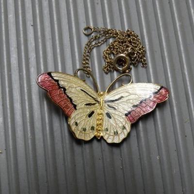 Sterling Butterfly with Chain