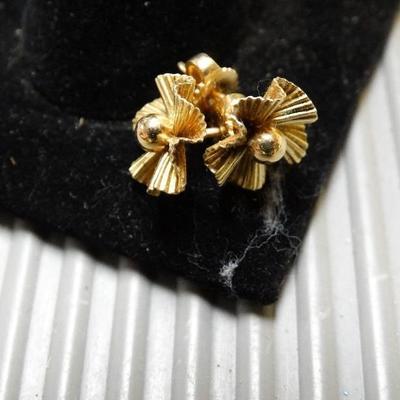 14kt Yellow Gold Ear Rings