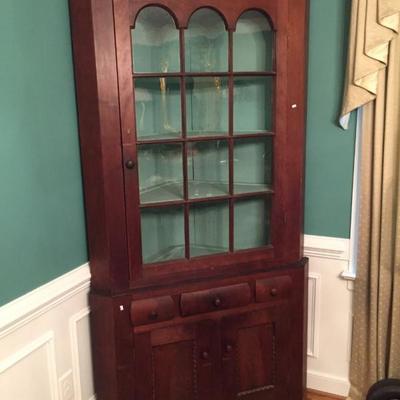 C.1830's Pennsylvania Corner Cabinet