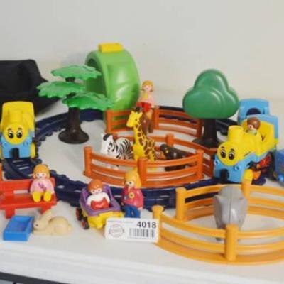 Playmobil Train and Zoo in Victoria's Secret Bag