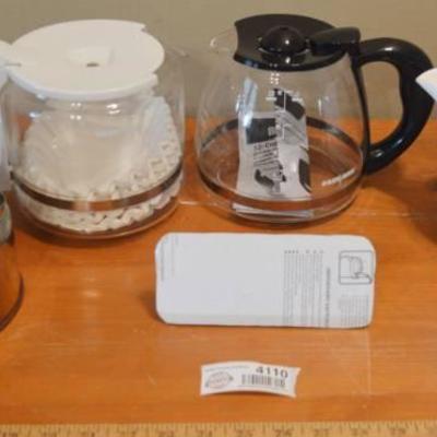 2 Coffee Carafes, Kettle, Insulated Carafe, and Be