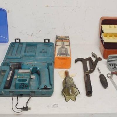 Lot of Misc. Tools. Drill is Untested