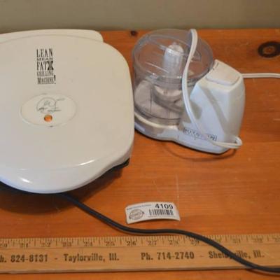 George Foreman Grill and Food Processor