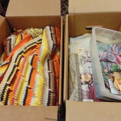 2 Boxes of yarn.