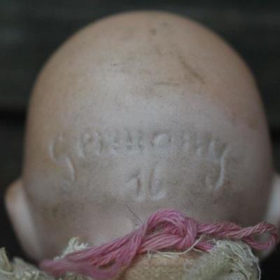 Antique 8" China head marked "Germany 16"