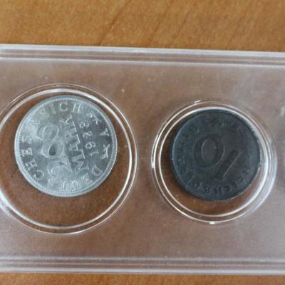 Nazi Coins in Display