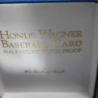 Honus Wagner Baseball Card Half pound Silver Proof