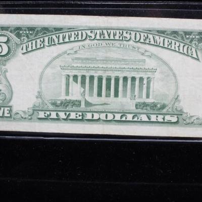 1963 $5 Red Seal USN