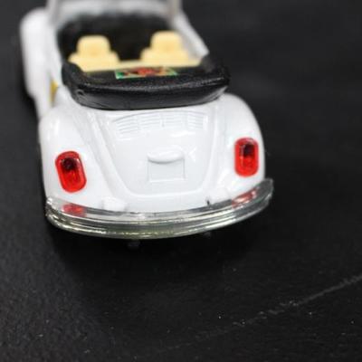 White VW Beetle Diecast
