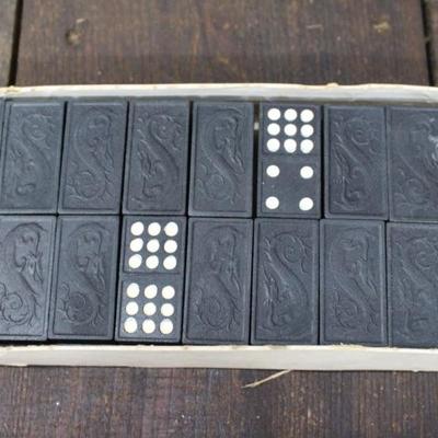 1940's Complete Set of Double Nine Dragon Dominoes