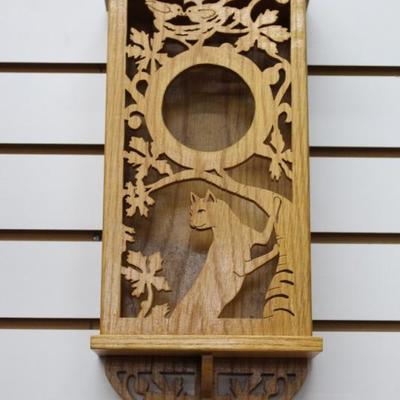 Carved wood decor