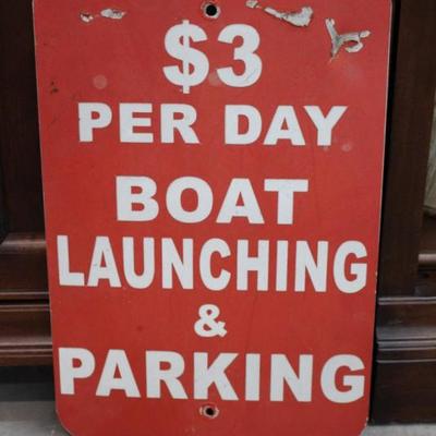 Boat Launching Sign