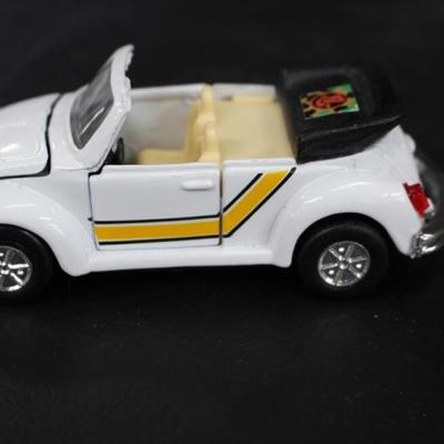 White VW Beetle Diecast