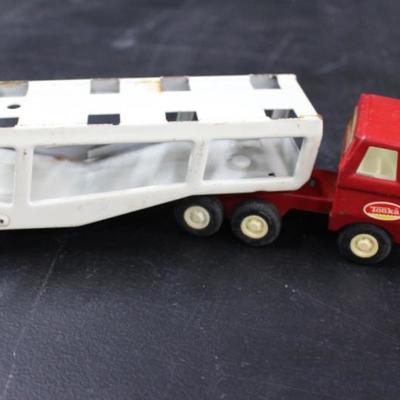 Tonka Red & White Car Carrier
