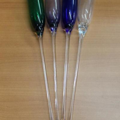 4 Glass Flower Holders