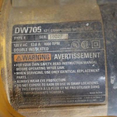 Dewalt compound miter saw