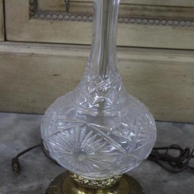 Vintage crystal lamps