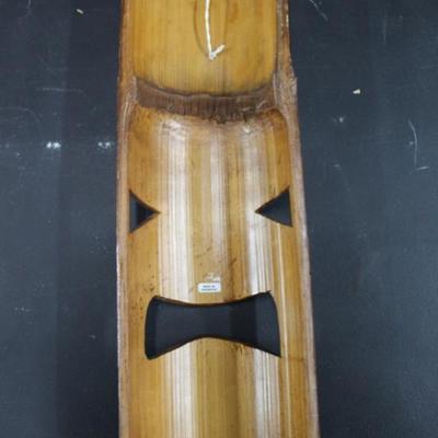 19 1/2 Round Bamboo Totem Wall Hanging