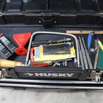 Husky toolbox with tools