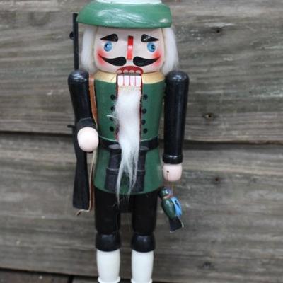 Hunter Motif Wooden Nutcracker 14" Tall