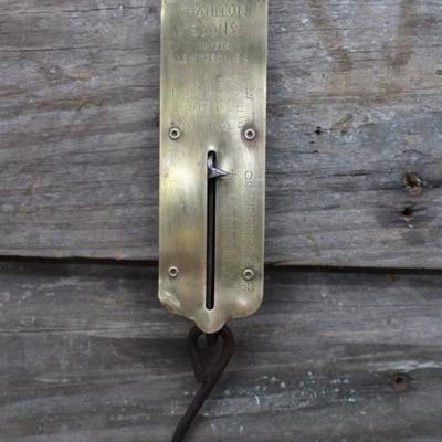 Brass Faced Farm Spring Scale