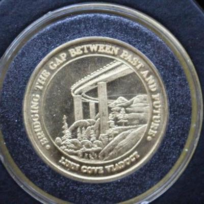 1987 Blue Ridge Parkway Commemorative Coin from when the U.S. government finished the last 7.5 miles of the parkway. Charleston Mint.