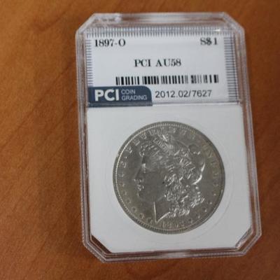 1897-O AU58 Morgan Dollar
