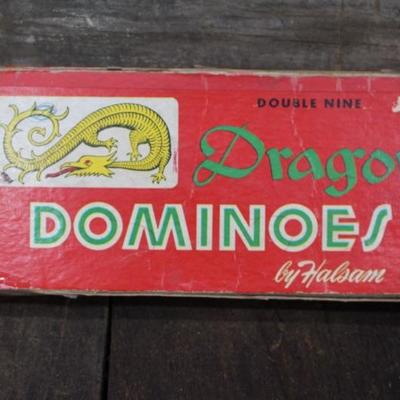 1940's Complete Set of Double Nine Dragon Dominoes