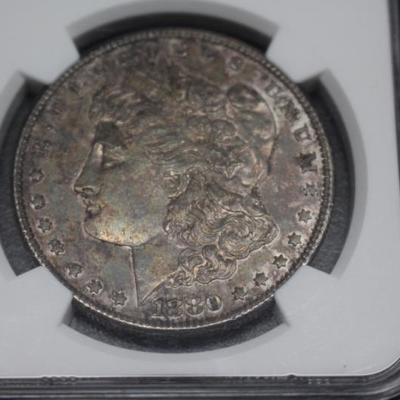 1880-S MS63 Toned Morgan
