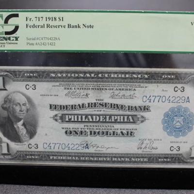 1918 $1 FRN Green Eagle VF35