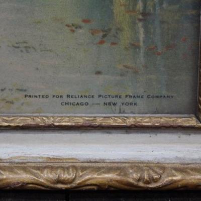 Vintage Print of Forest Scene From Era of Nat'l Recovery Act
