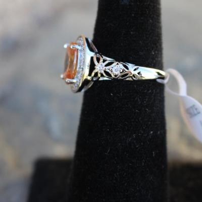 Sterling Silver Morganite Ring