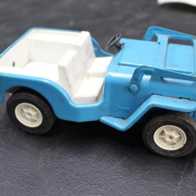 Tonka Blue Metal Jeep, Vintage